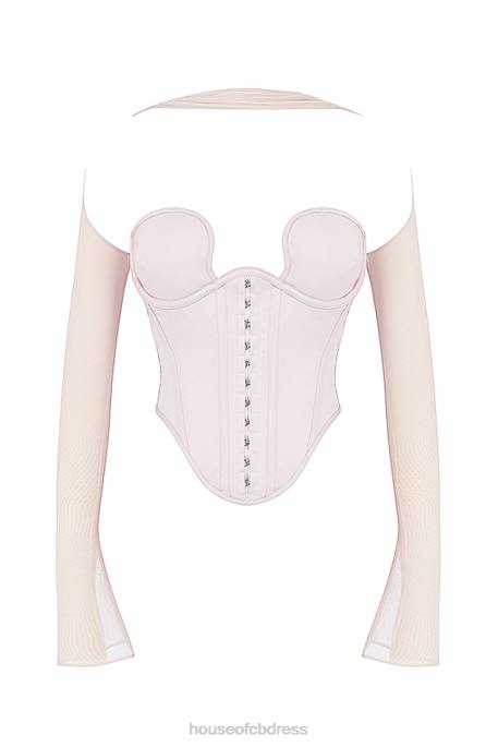 House of CB Mina Crystal Structured Corset Clothing 4H6N66