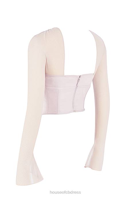 House of CB Mina Crystal Structured Corset Clothing 4H6N66