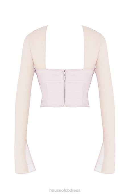 House of CB Mina Crystal Structured Corset Clothing 4H6N66