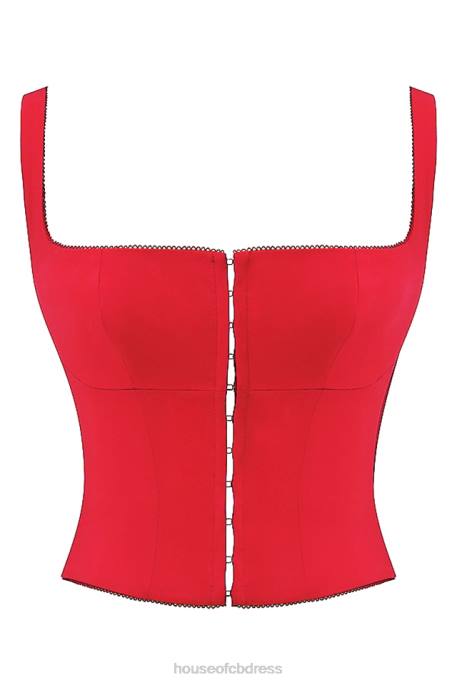 House of CB Pia Cherry Corset Clothing 4H6N23