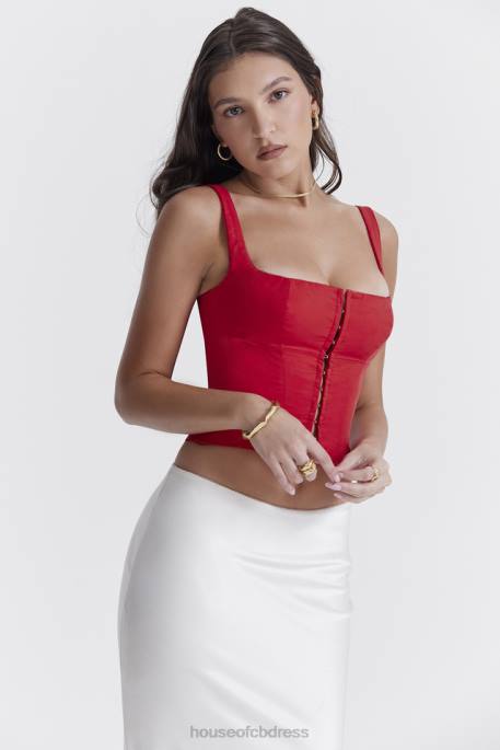 House of CB Pia Cherry Corset Clothing 4H6N23