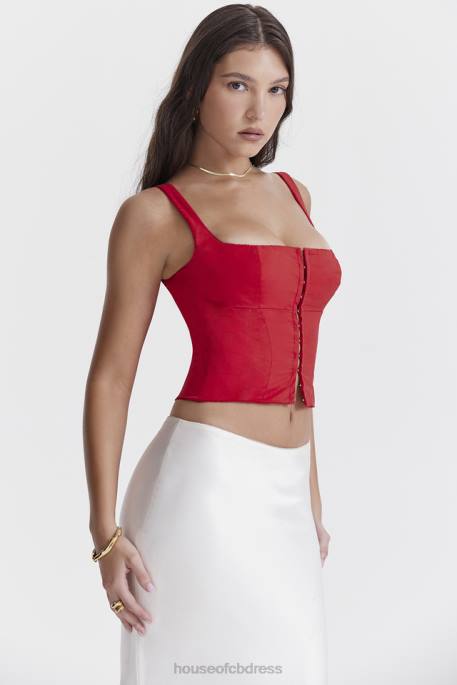 House of CB Pia Cherry Corset Clothing 4H6N23