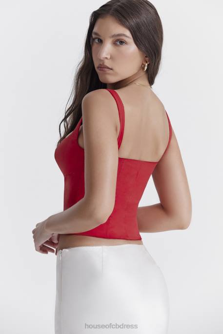 House of CB Pia Cherry Corset Clothing 4H6N23