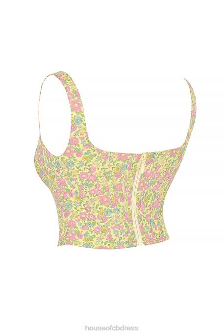 House of CB Poppy Vintage Floral Corset Clothing 4H6N77