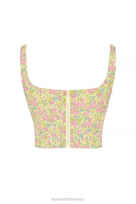 House of CB Poppy Vintage Floral Corset Clothing 4H6N77
