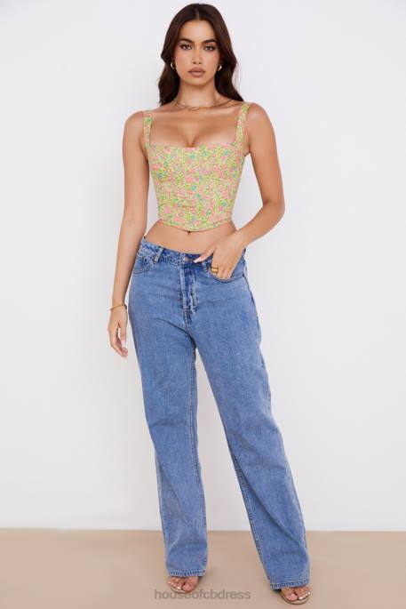 House of CB Poppy Vintage Floral Corset Clothing 4H6N77