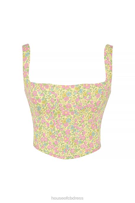 House of CB Poppy Vintage Floral Corset Clothing 4H6N77