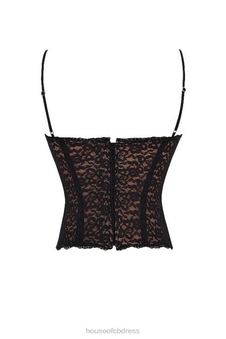 House of CB Romina Black Lace Corset Clothing 4H6N39