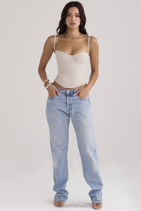House of CB Shanna Oyster Underwired Corset Clothing 4H6N54