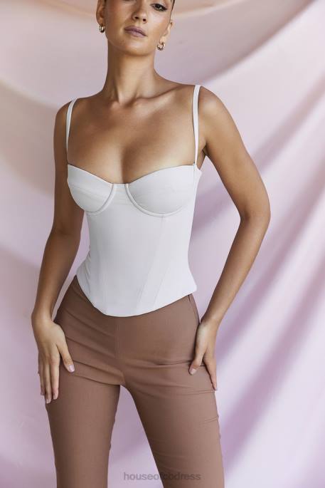 House of CB Shanna Oyster Underwired Corset Clothing 4H6N54