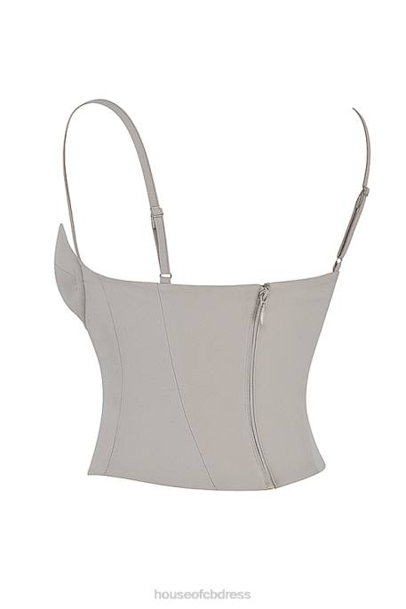 House of CB Shanna Oyster Underwired Corset Clothing 4H6N54