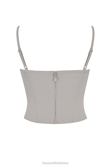 House of CB Shanna Oyster Underwired Corset Clothing 4H6N54