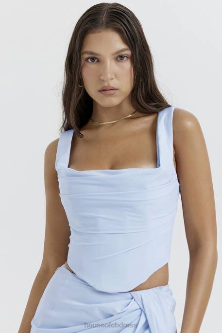 House of CB Una Soft Blue Corset Clothing 4H6N20