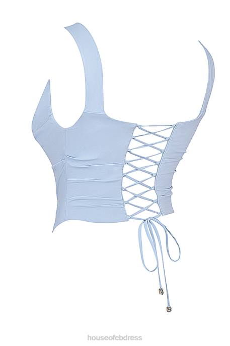 House of CB Una Soft Blue Corset Clothing 4H6N20