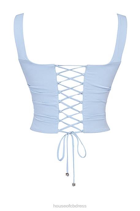House of CB Una Soft Blue Corset Clothing 4H6N20