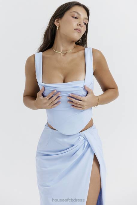 House of CB Una Soft Blue Corset Clothing 4H6N20