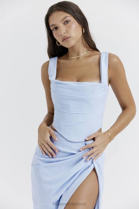 House of CB Una Soft Blue Corset Clothing 4H6N20