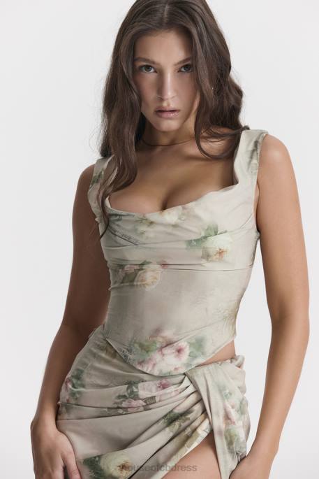 House of CB Una Vintage Floral Corset Clothing 4H6N28
