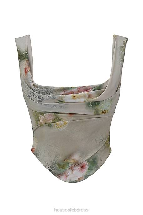 House of CB Una Vintage Floral Corset Clothing 4H6N28