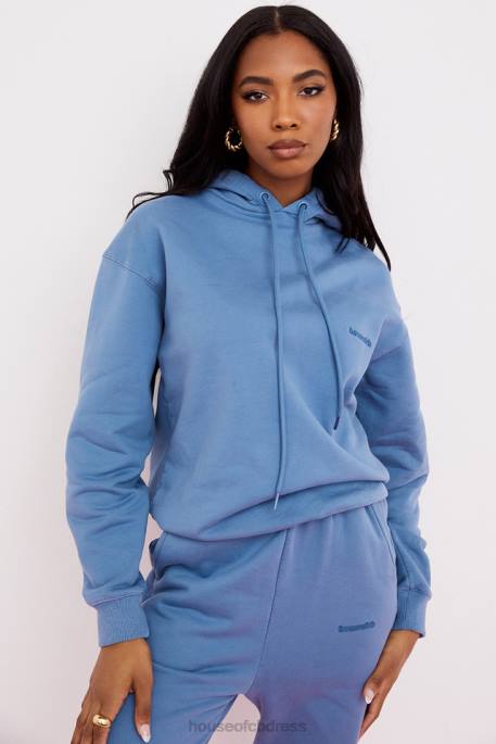 House of CB Halo Azure Oversized Hoodie Clothing 4H6N764