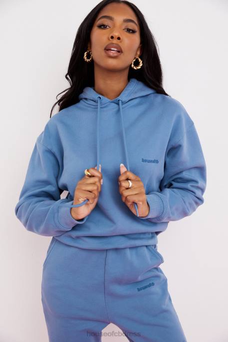 House of CB Halo Azure Oversized Hoodie Clothing 4H6N764