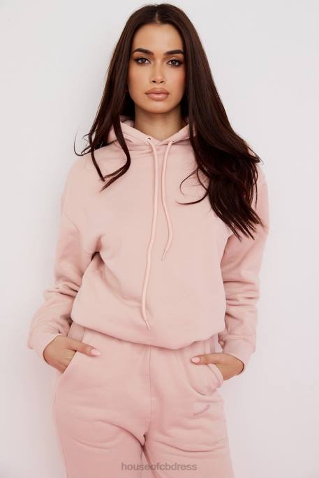 House of CB Halo Blush Oversized Hoodie Clothing 4H6N763