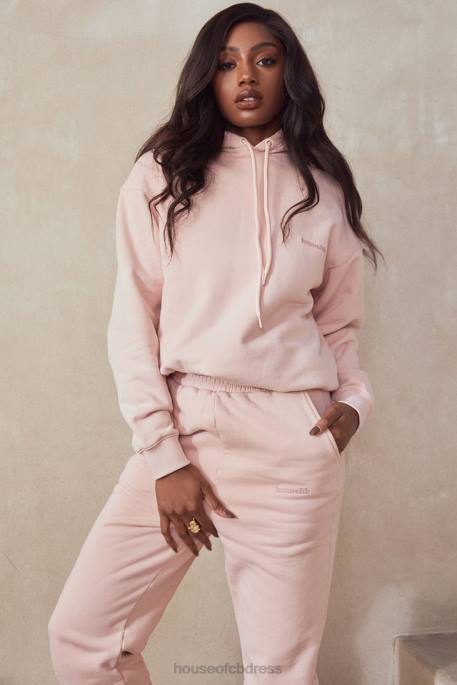House of CB Halo Blush Oversized Hoodie Clothing 4H6N763