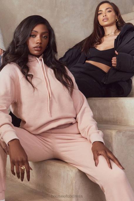 House of CB Halo Blush Oversized Hoodie Clothing 4H6N763