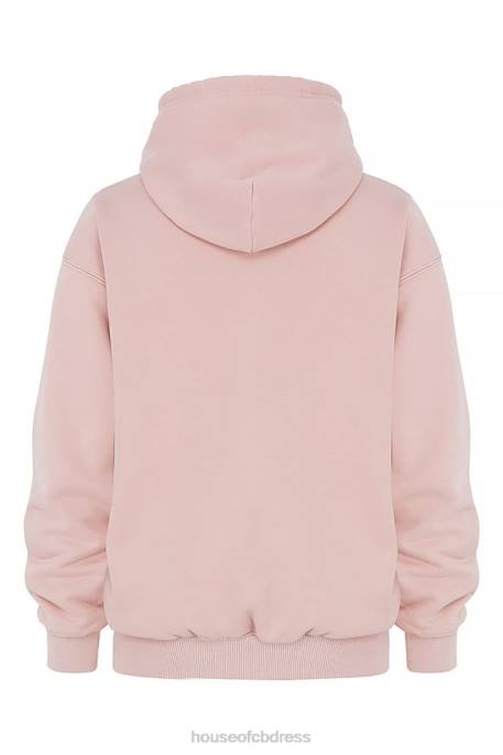 House of CB Halo Blush Oversized Hoodie Clothing 4H6N763