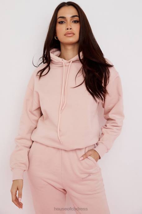 House of CB Halo Blush Oversized Hoodie Clothing 4H6N763