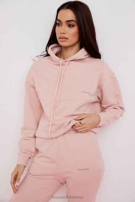 House of CB Halo Blush Oversized Hoodie Clothing 4H6N763