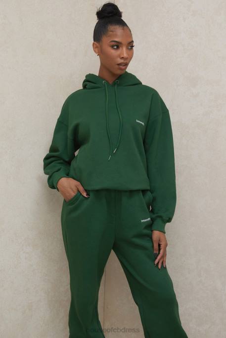 House of CB Halo Green Oversized Hoodie Clothing 4H6N794