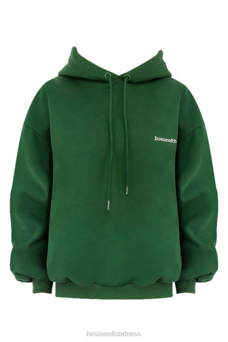House of CB Halo Green Oversized Hoodie Clothing 4H6N794