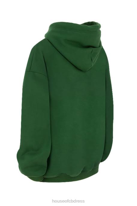House of CB Halo Green Oversized Hoodie Clothing 4H6N794