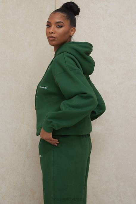 House of CB Halo Green Oversized Hoodie Clothing 4H6N794