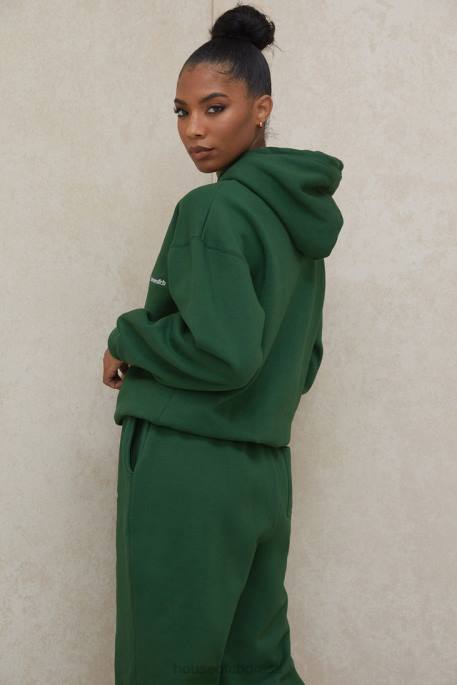 House of CB Halo Green Oversized Hoodie Clothing 4H6N794
