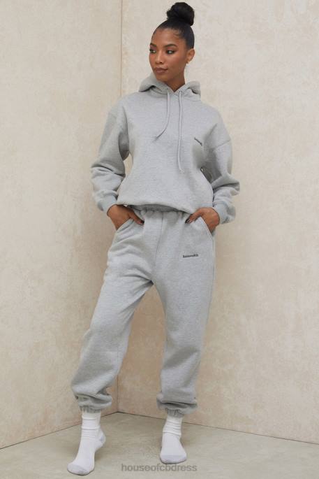 House of CB Halo Grey Oversized Hoodie Clothing 4H6N795