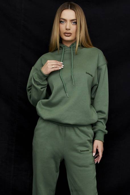 House of CB Halo Moss Oversized Hoodie Clothing 4H6N728