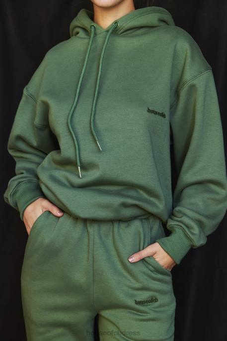 House of CB Halo Moss Oversized Hoodie Clothing 4H6N728