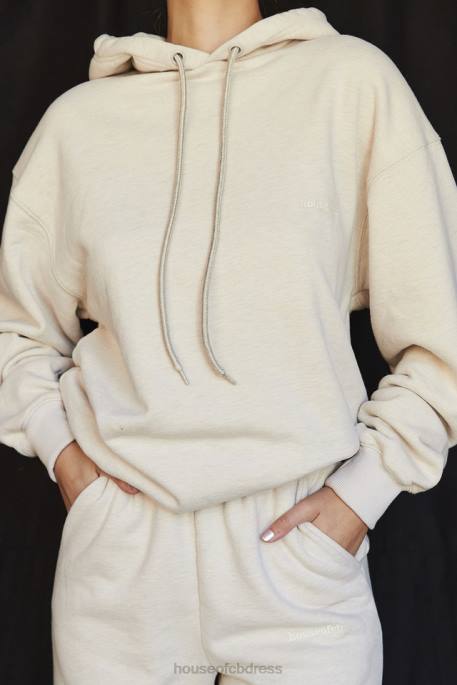 House of CB Halo Oatmeal Oversized Hoodie Clothing 4H6N735