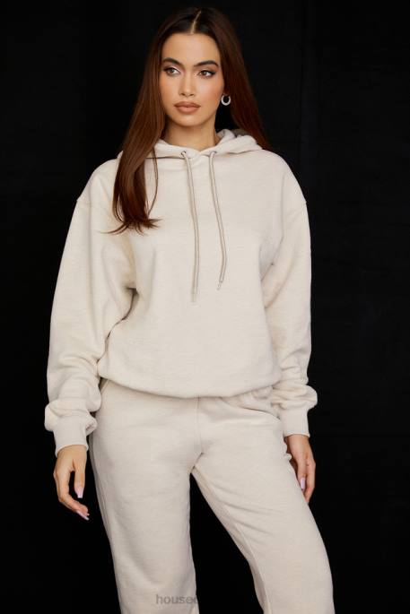 House of CB Halo Oatmeal Oversized Hoodie Clothing 4H6N735