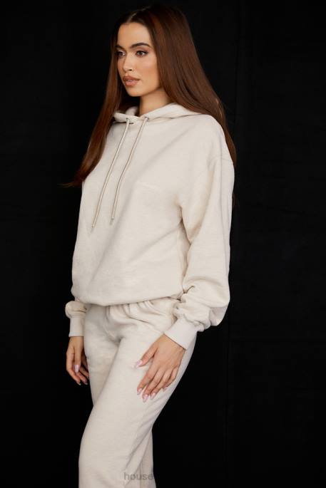 House of CB Halo Oatmeal Oversized Hoodie Clothing 4H6N735