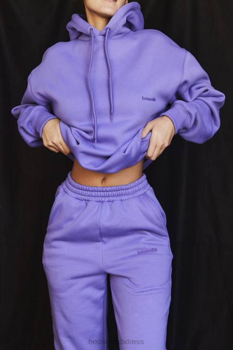 House of CB Halo Purple Oversized Hoodie Clothing 4H6N727