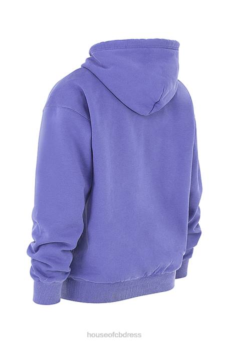 House of CB Halo Purple Oversized Hoodie Clothing 4H6N727