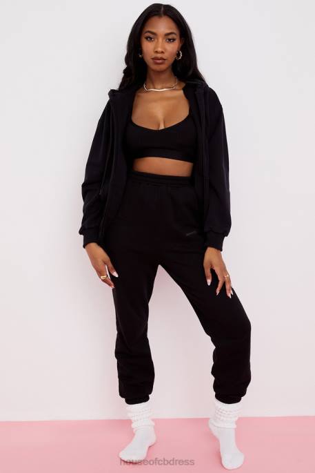 House of CB Storm Ink Zip Through Hoodie Clothing 4H6N768