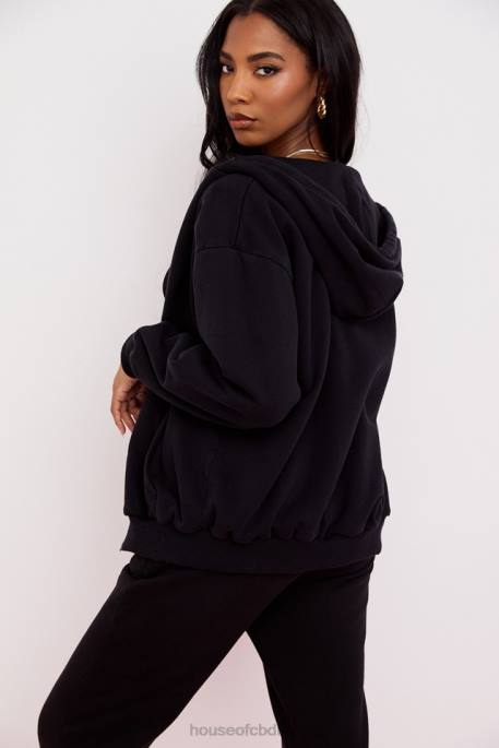 House of CB Storm Ink Zip Through Hoodie Clothing 4H6N768