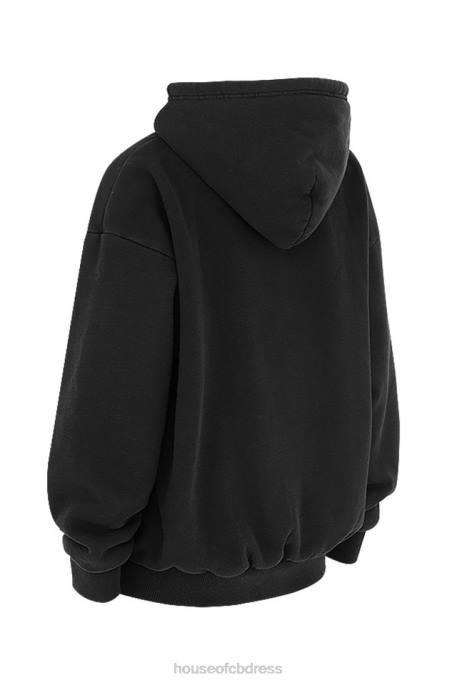 House of CB Storm Ink Zip Through Hoodie Clothing 4H6N768