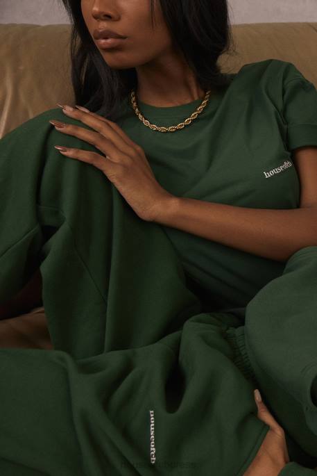 House of CB Quinn Green Oversized Cotton Jersey T Shirt Clothing 4H6N789