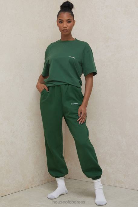 House of CB Quinn Green Oversized Cotton Jersey T Shirt Clothing 4H6N789