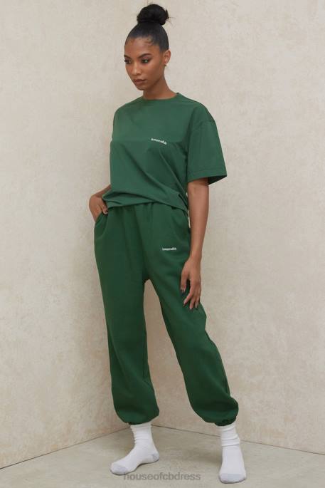 House of CB Quinn Green Oversized Cotton Jersey T Shirt Clothing 4H6N789